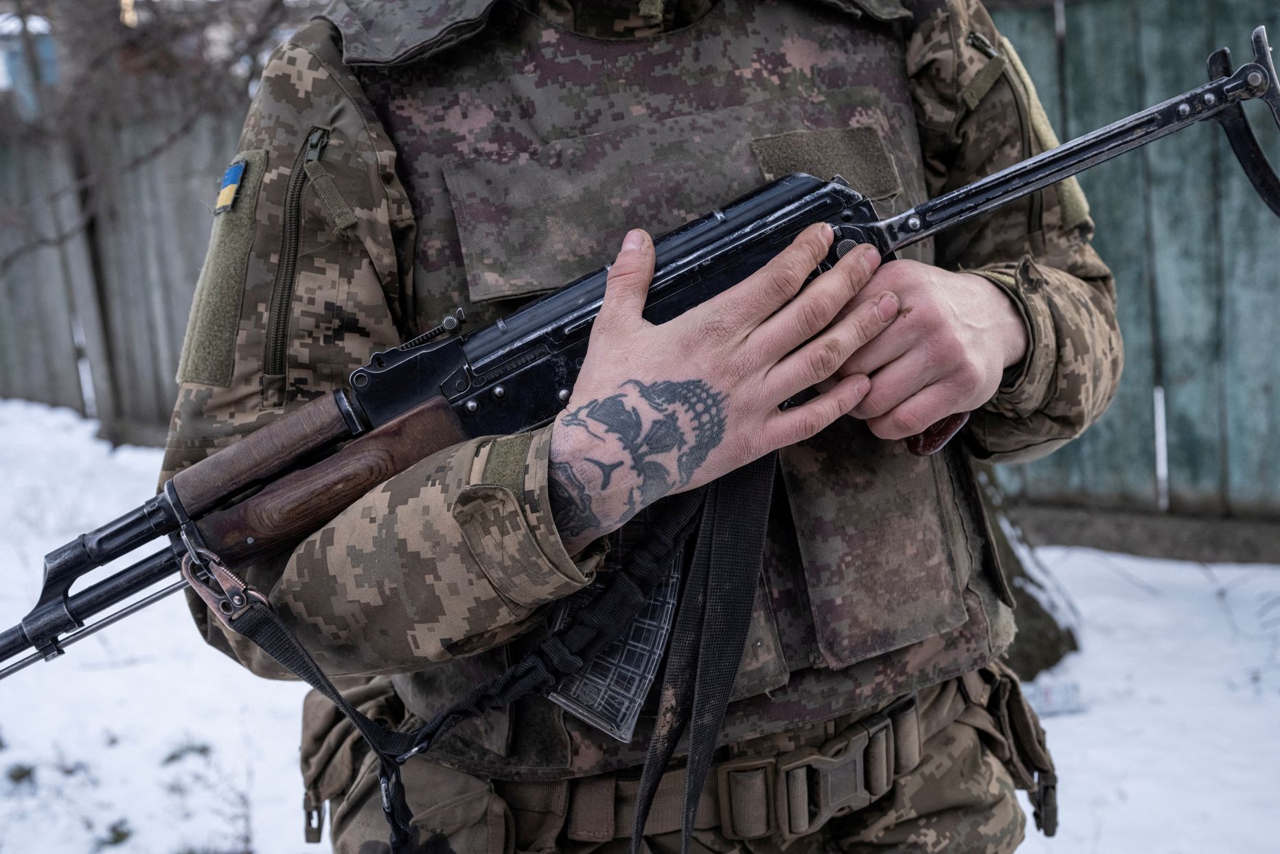 Украинский военный. Донецкая область, 16 февраля.