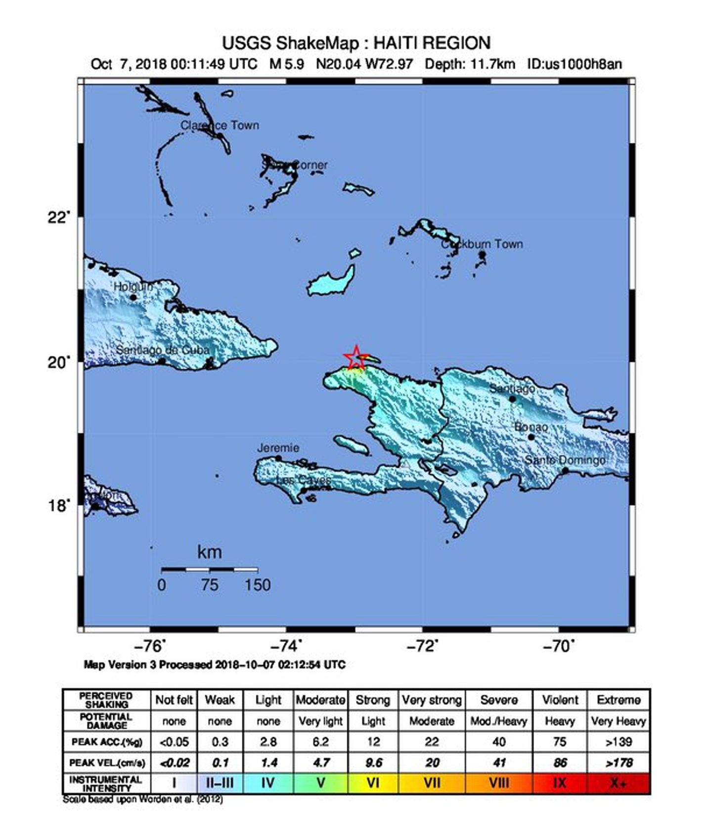 Maavärin tabas Haiti looderannikut eile õhtul.