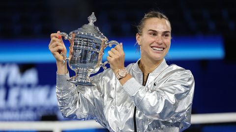 VIDEO ⟩ Sabaļenka triumfē ASV atklātajā čempionātā