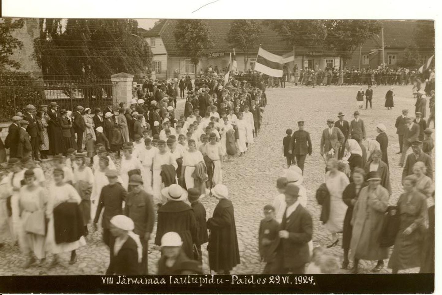 VIII Järvamaa üldlaulupidu Paides 1924. aastal.