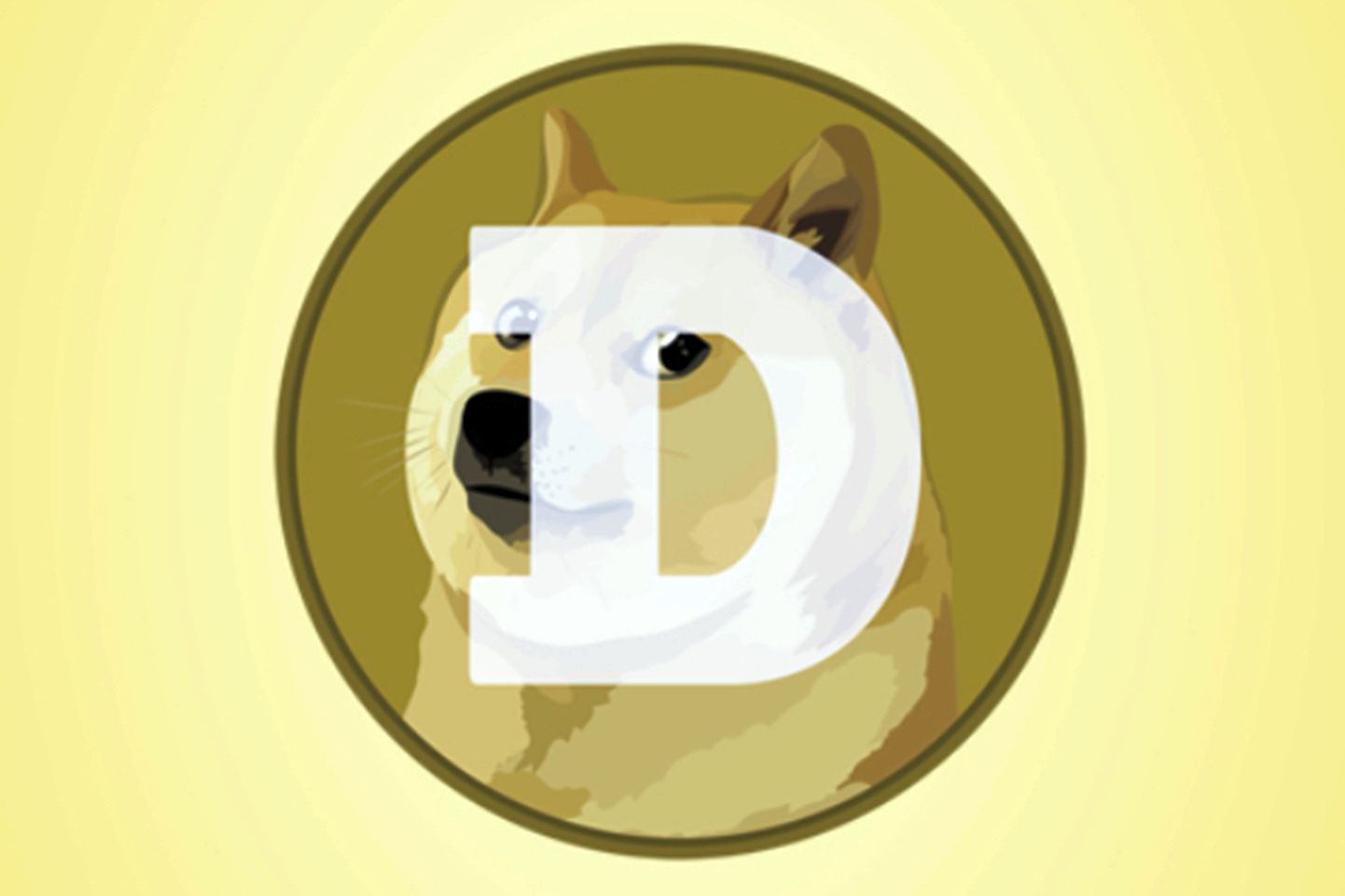 Dogecoini kujutletav logo.