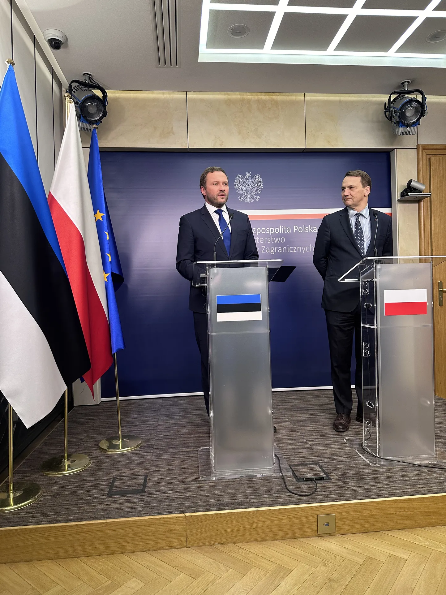 Eesti ja Poola välisministri kohtumine Varssavis.