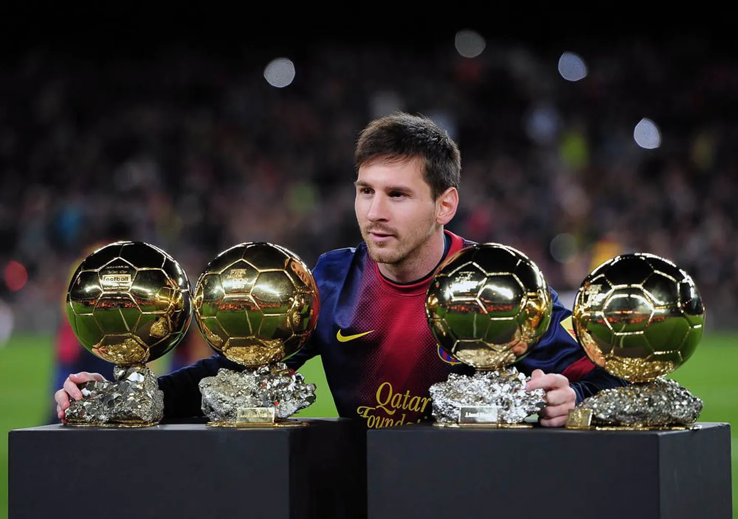 Lionel Messi on saanud koju viia juba neli maailma parima mängija trofeed.