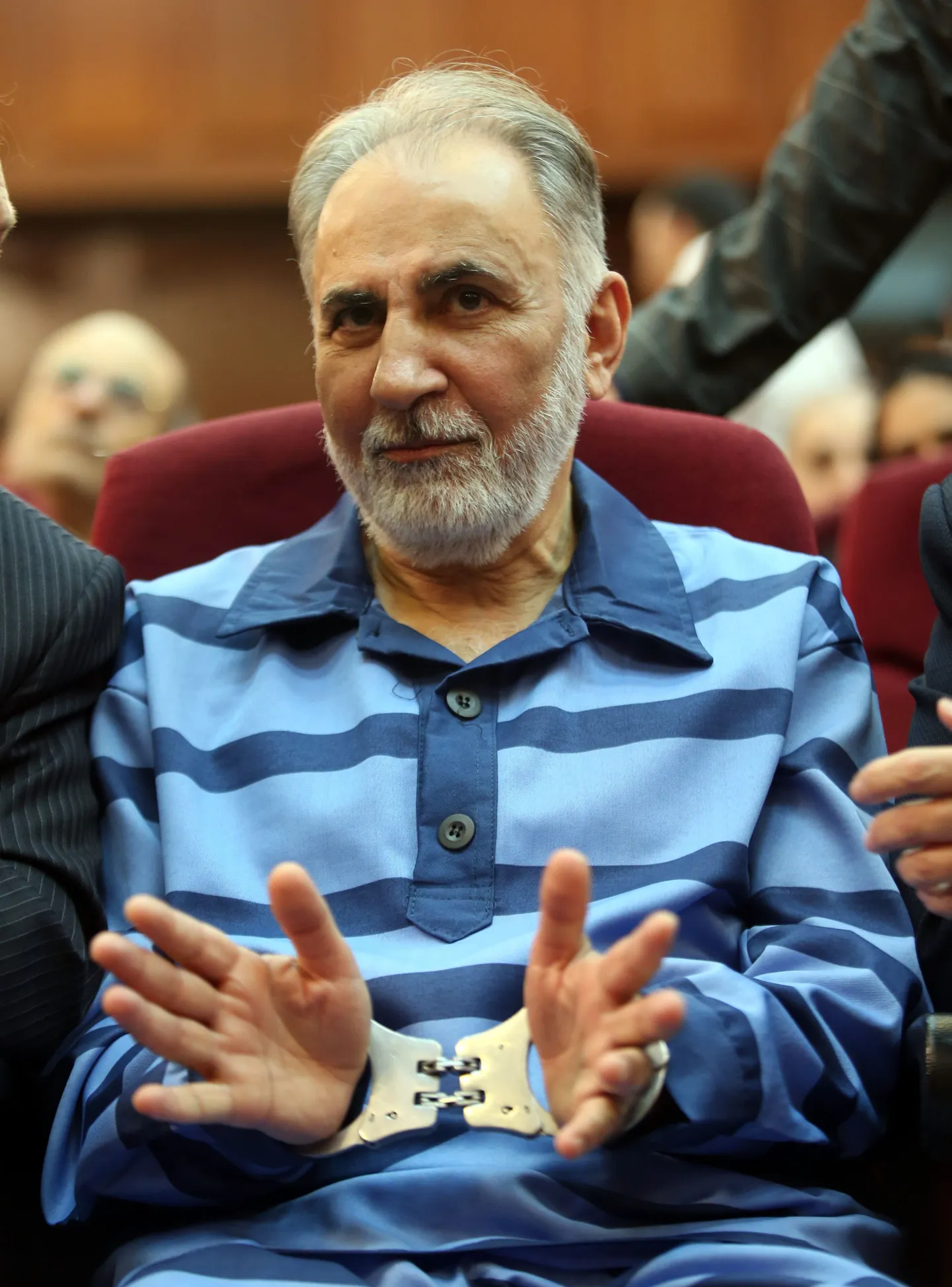 Teherani endine linnapea Mohammad Ali Najafi 13. juulil kohtusaalis.