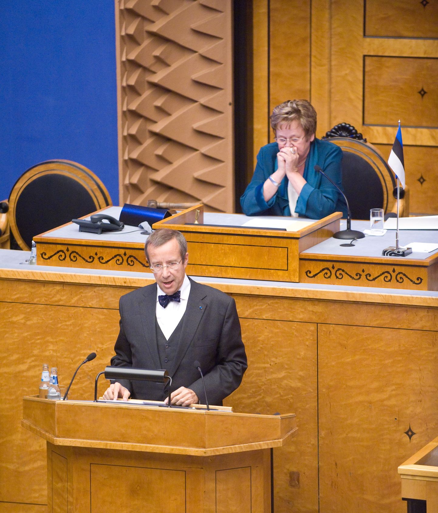 President Toomas Hendrik Ilves riigikogu avaistungil.