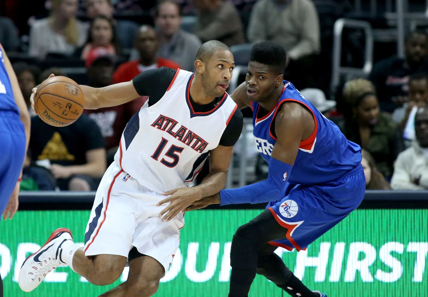 Al Horfordi (vasakul) üritab takistada Nerlens Noel.