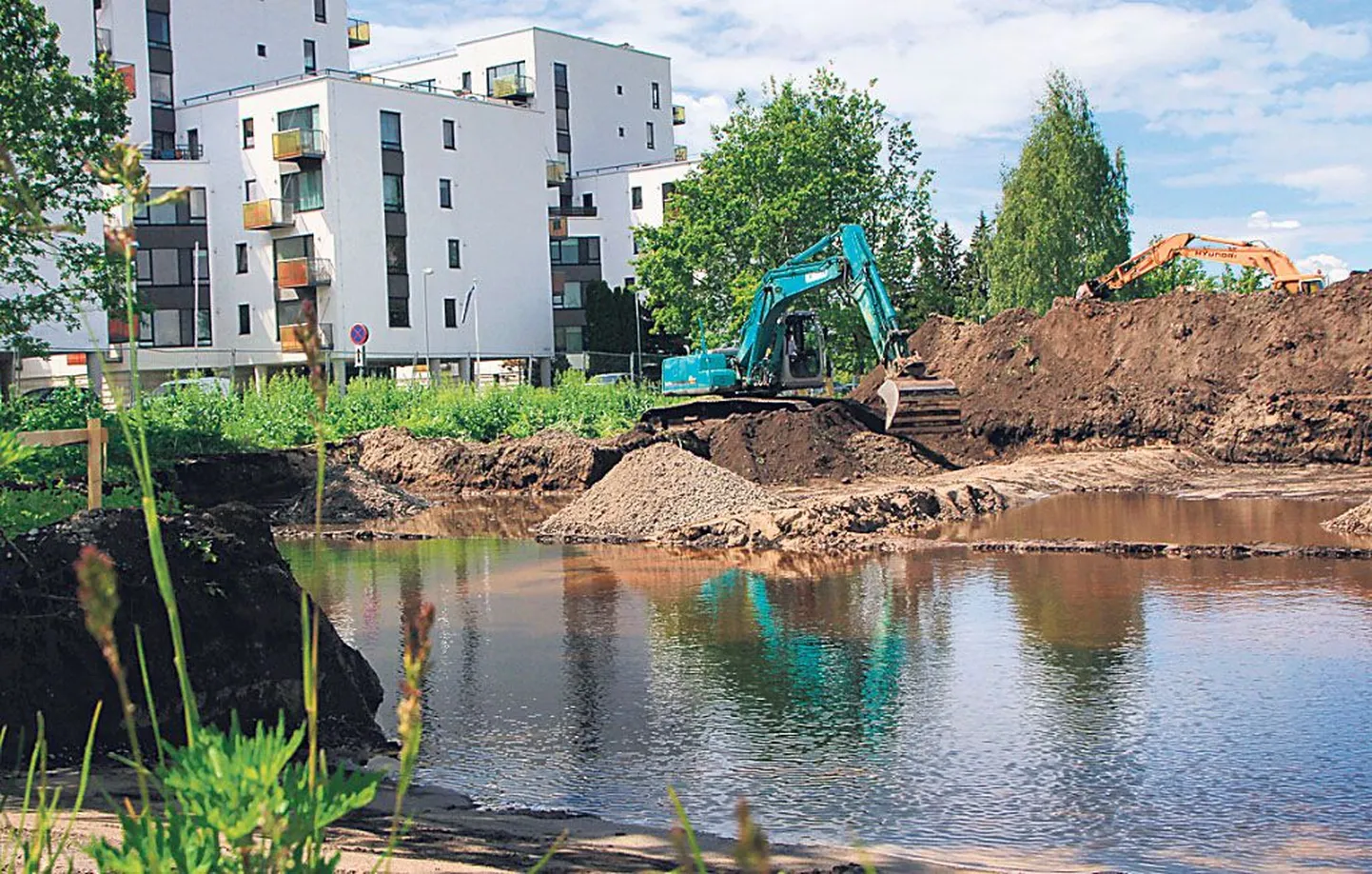 Pärnumaa keskkonnahariduskeskuse ehituseks löödi kopp maasse.