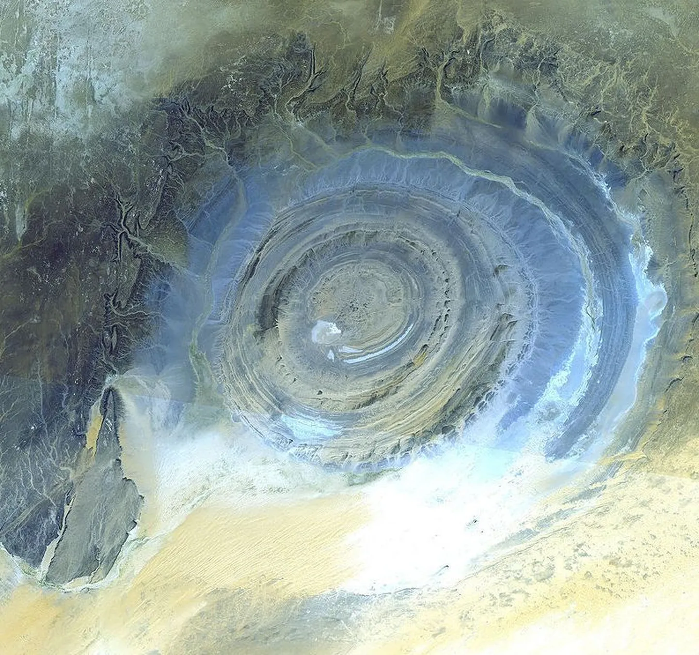 Satelliitpilt Richati struktuurist