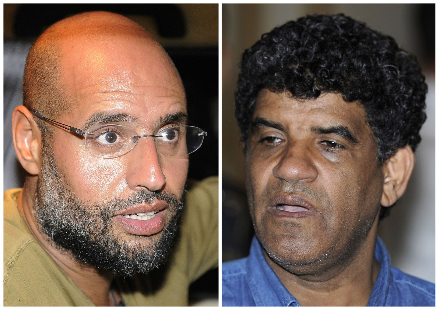 Gaddafi poeg Saif Al-Islam (vasakul)ja Liibüa endine luureülem Abdullah Al-Senussi, kes on mõlemad lubanud end üles anda.