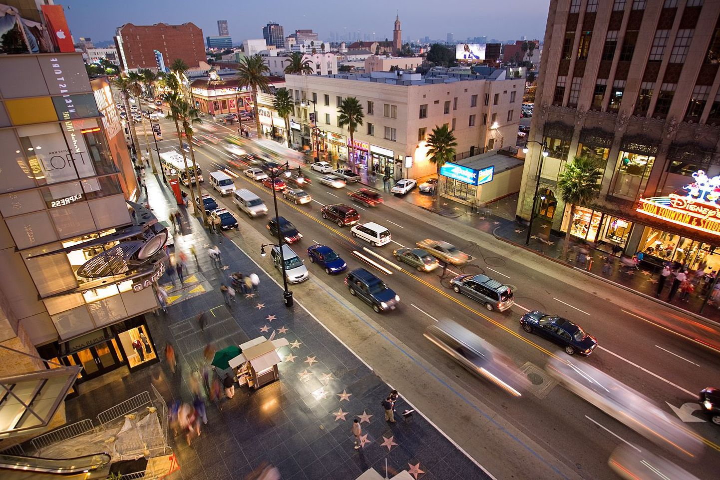 Hollywood Boulevard Los Angeleses.