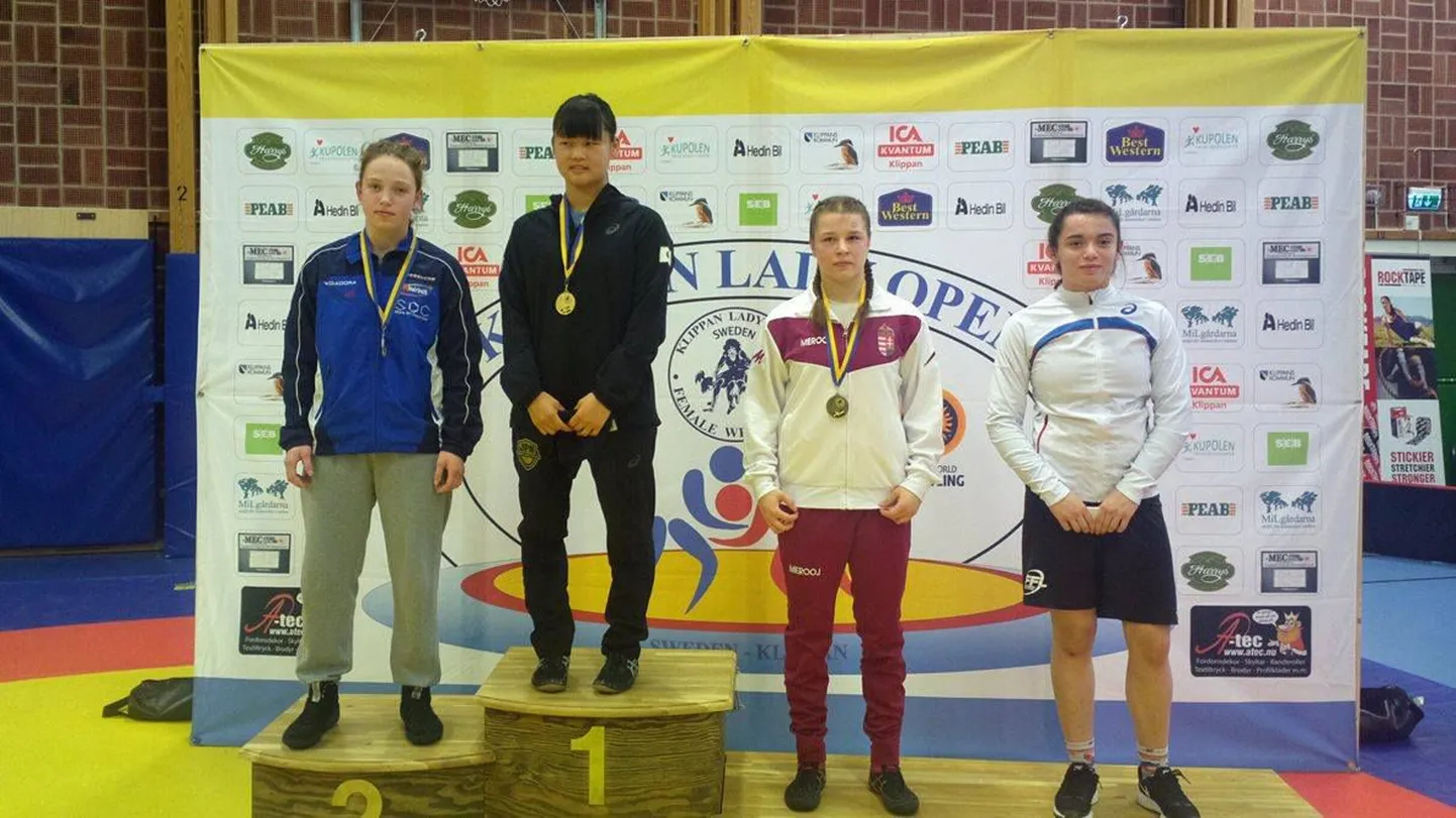 Viktoria Vesso Rootsis Klippani turniiri pjedestaali teisel astmel.