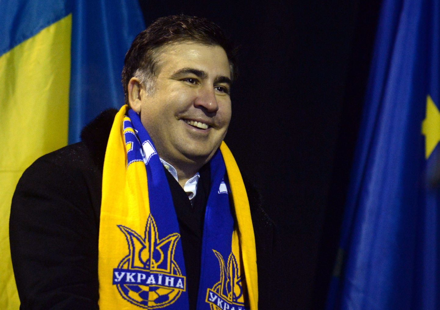 Mihheil Saakašvili 7. detsembril Kiievis Iseseisvuse väljakul.