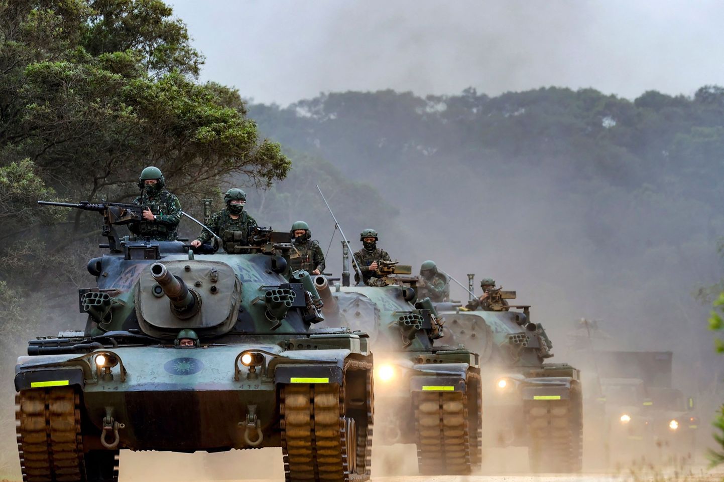 Taiwani relvajõud kõrgendatud valmiduses tulenevalt Hiina õppustest, 9. aprillil 2023.