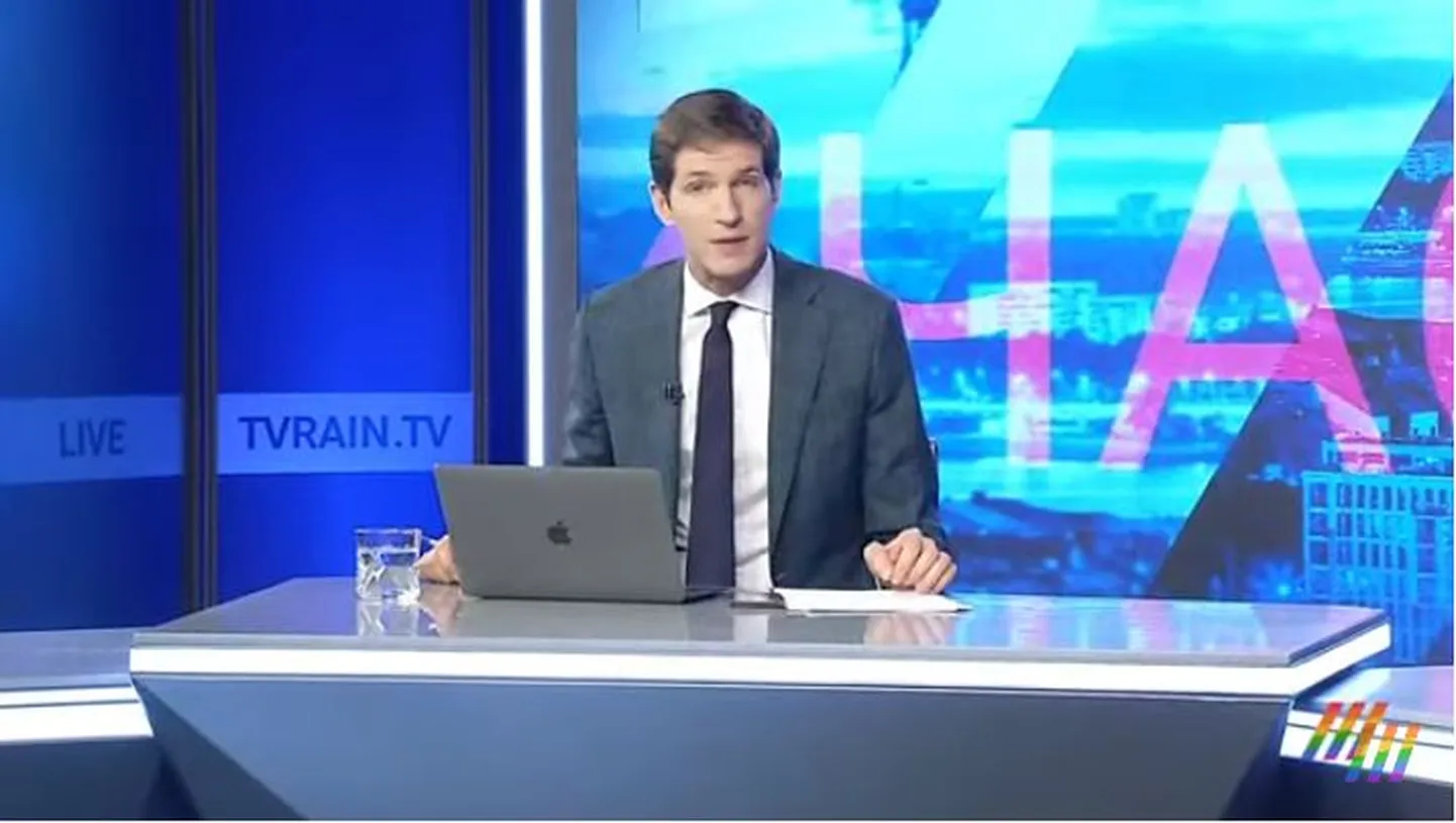 Тихон Дзядко в эфире телеканала "Дождь"