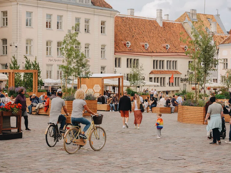 Tallinna Raekoja platsi ajutine park.