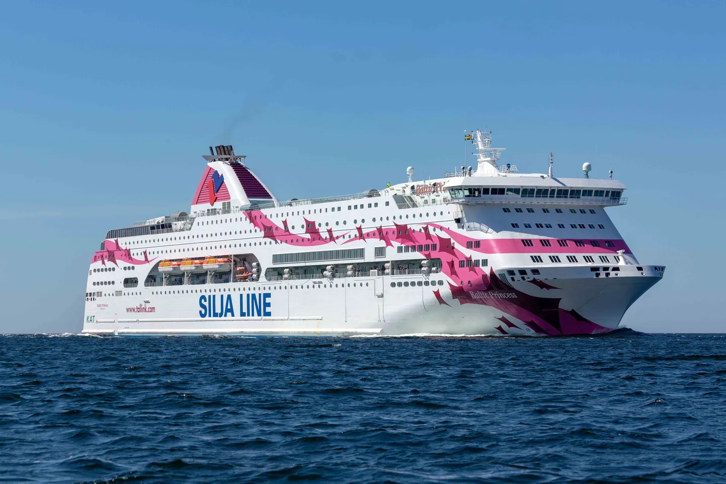 Reisilaev Baltic Princess. Pilt on illustreeriv.