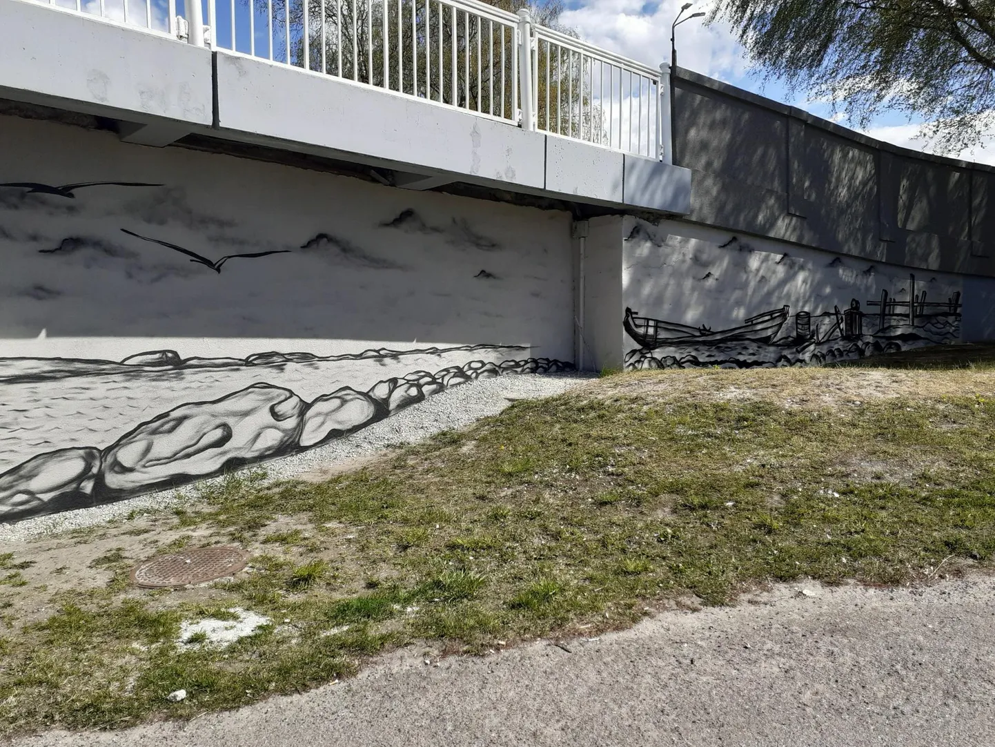 Kunstnikul kulus 25ruutmeetrise seinamaalingu tegemiseks kolm päeva.