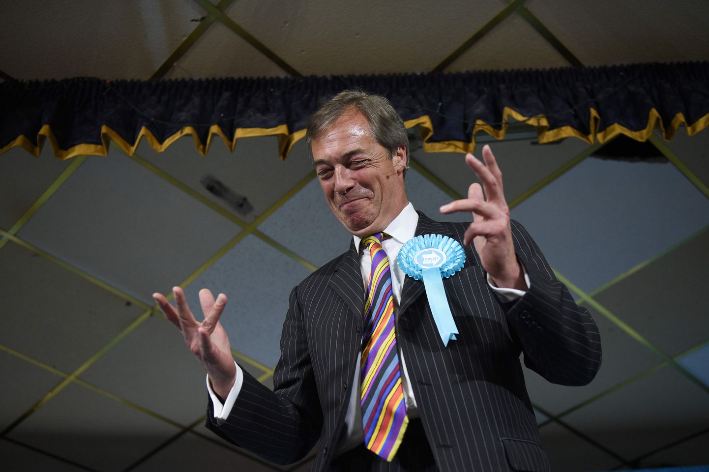 Brexit i Partei liider Nigel Farage.