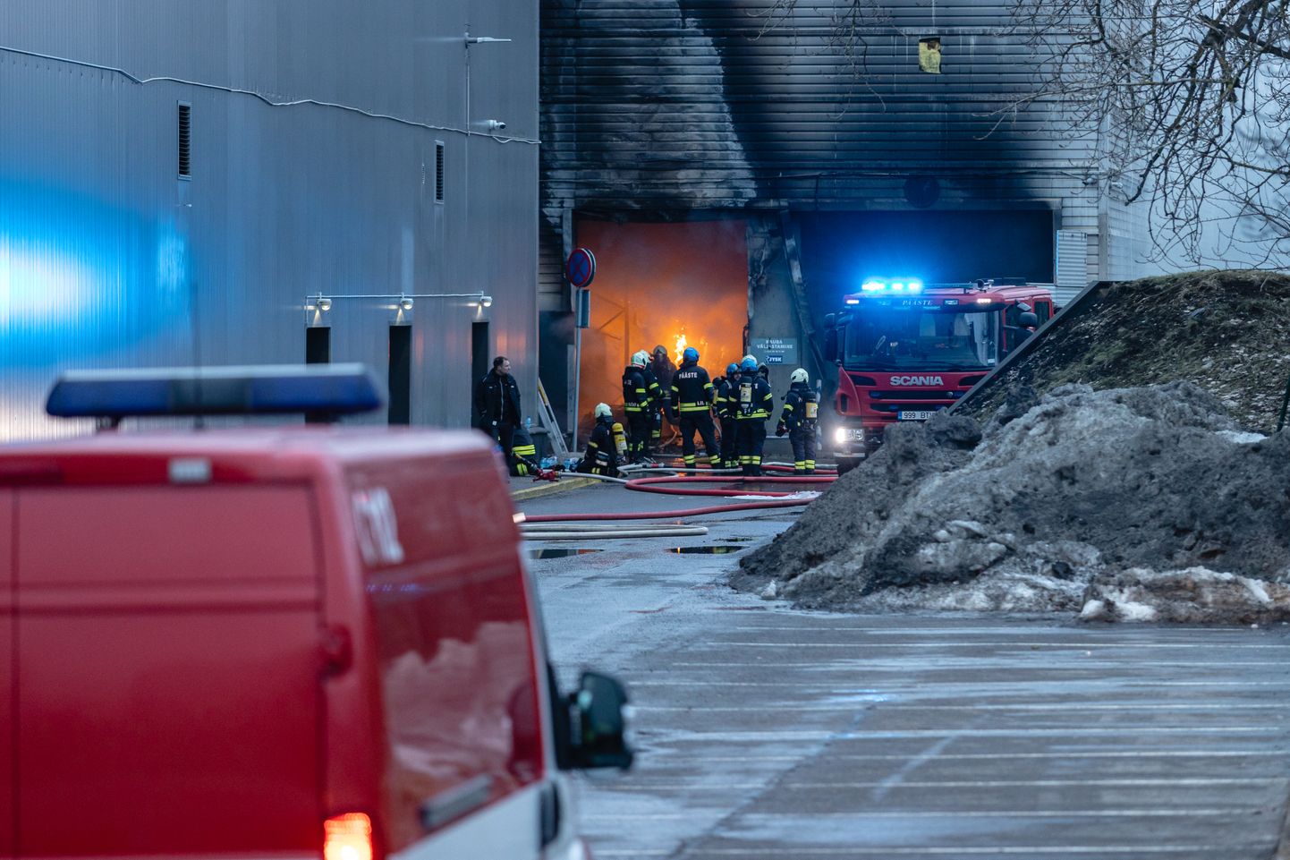 Пожар в торговом центре Kristiine.