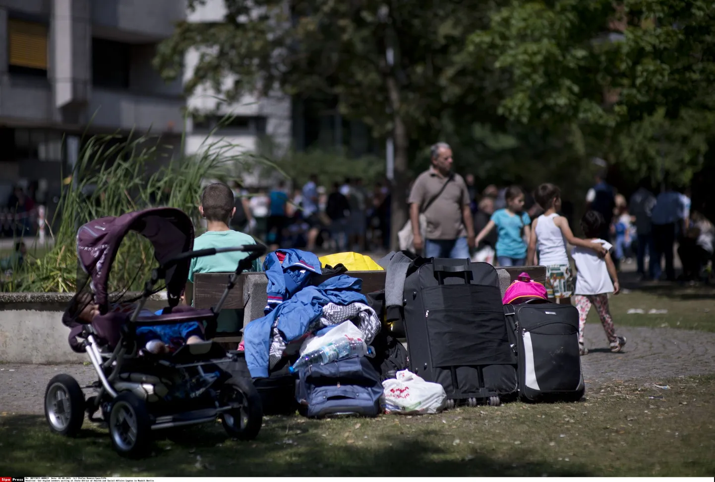 Põgenikud, kohvrid. Pilt on illustratiivne.
