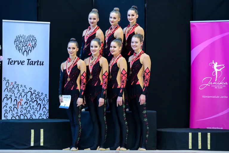 Rühmvõimlemise Tartu meistrid.