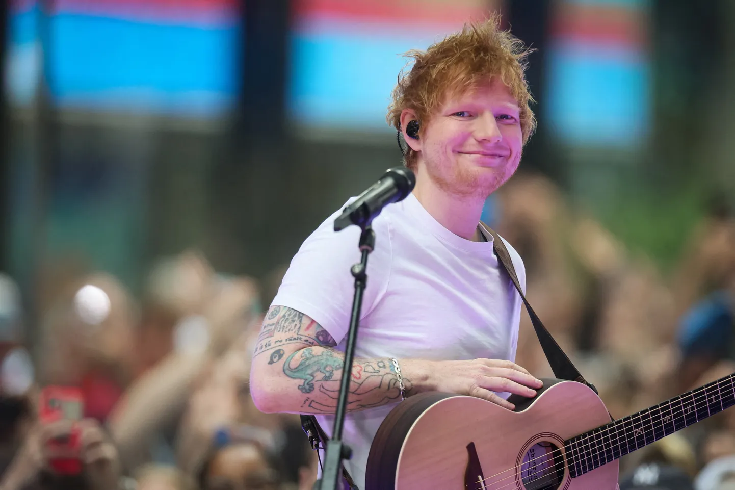 Briti laulja Ed Sheeran esines 6. juunil 2023 USA kanali NBC saates «Today» New Yorgis Rockefelleri keskuses.