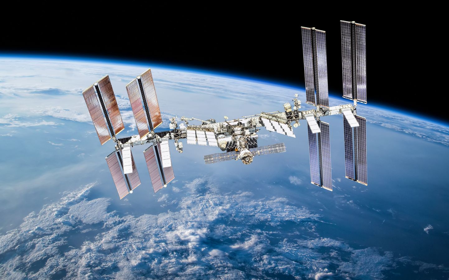 Starptautiskā kosmosa stacija.