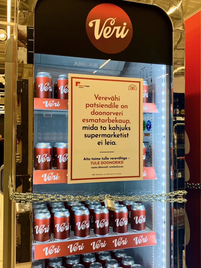 Verekülmik Maxima kaupluses.