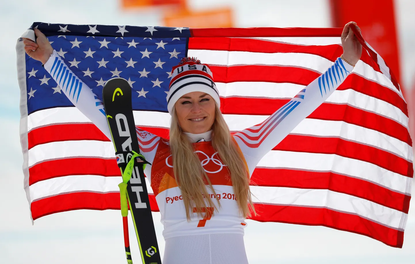 Lindsey Vonn Pyeongchangi taliolümpiamängudel.