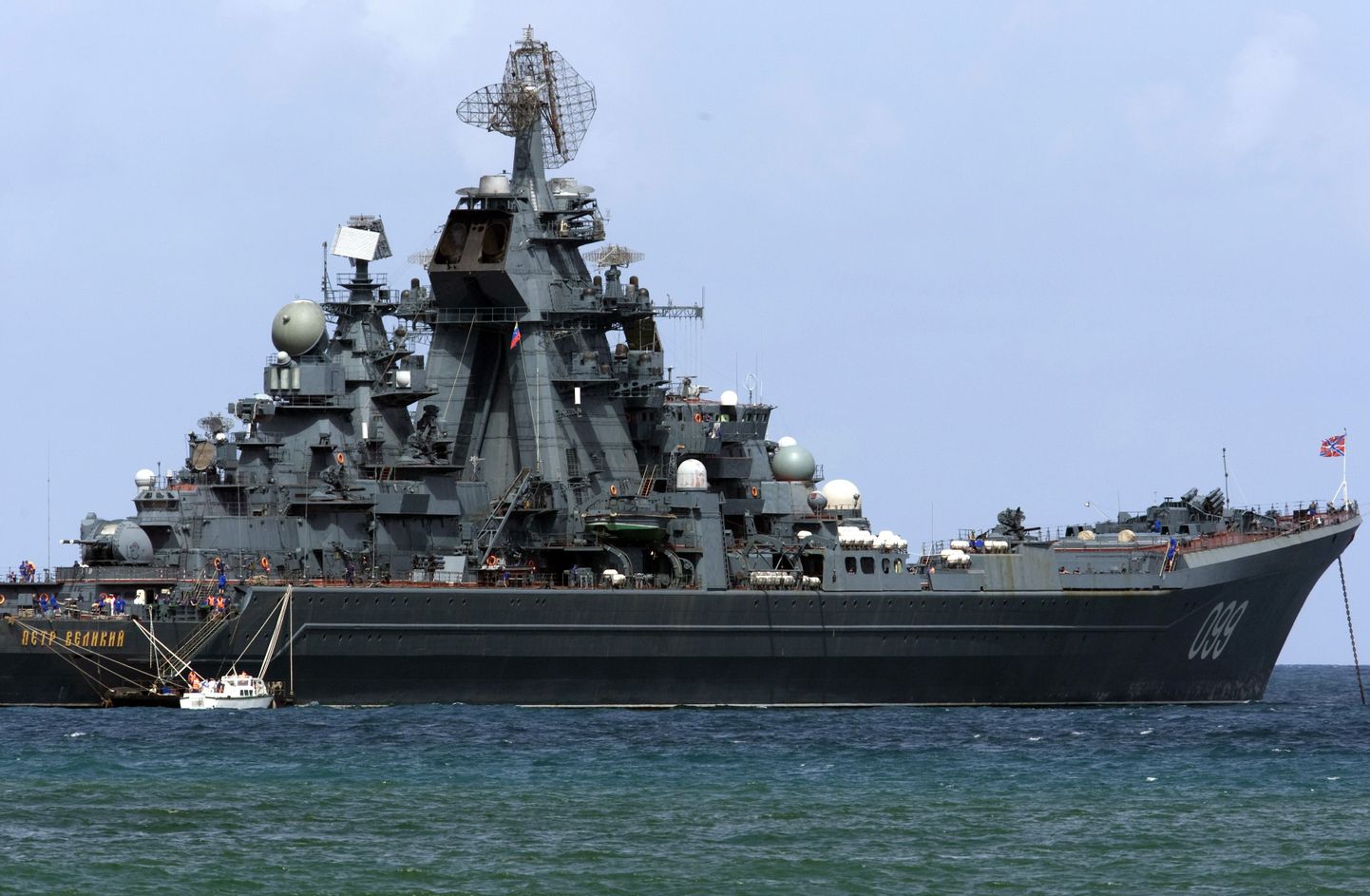 Venemaa põhjalaevastiku lipulaev tuumaristleja Pjotr Veliki (Peeter Suur)