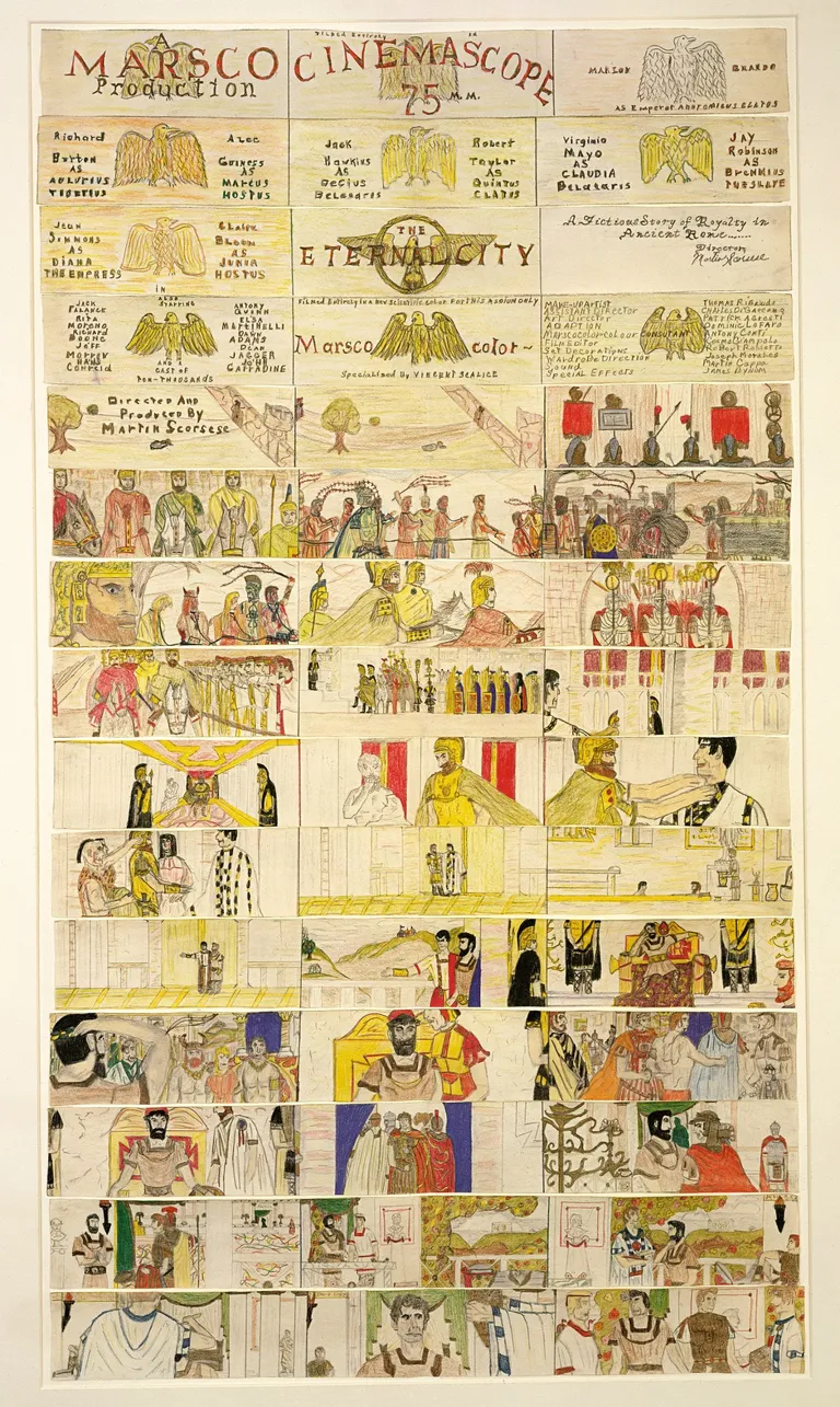 Martin Scorsese esimene storyboard aastast ca 1953