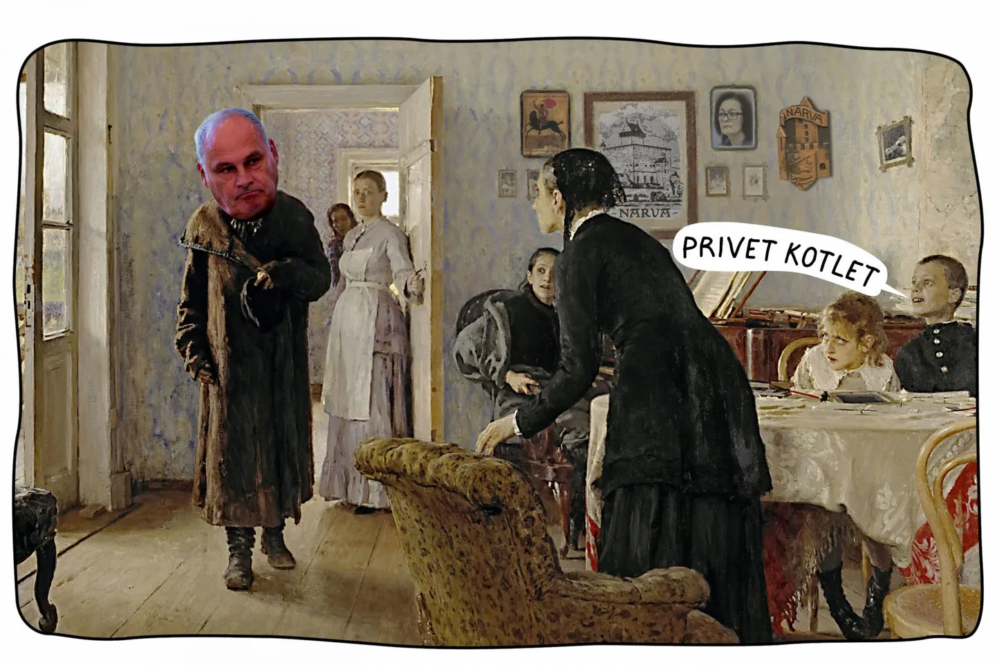 Jaan Tootsi saabumine Narva.