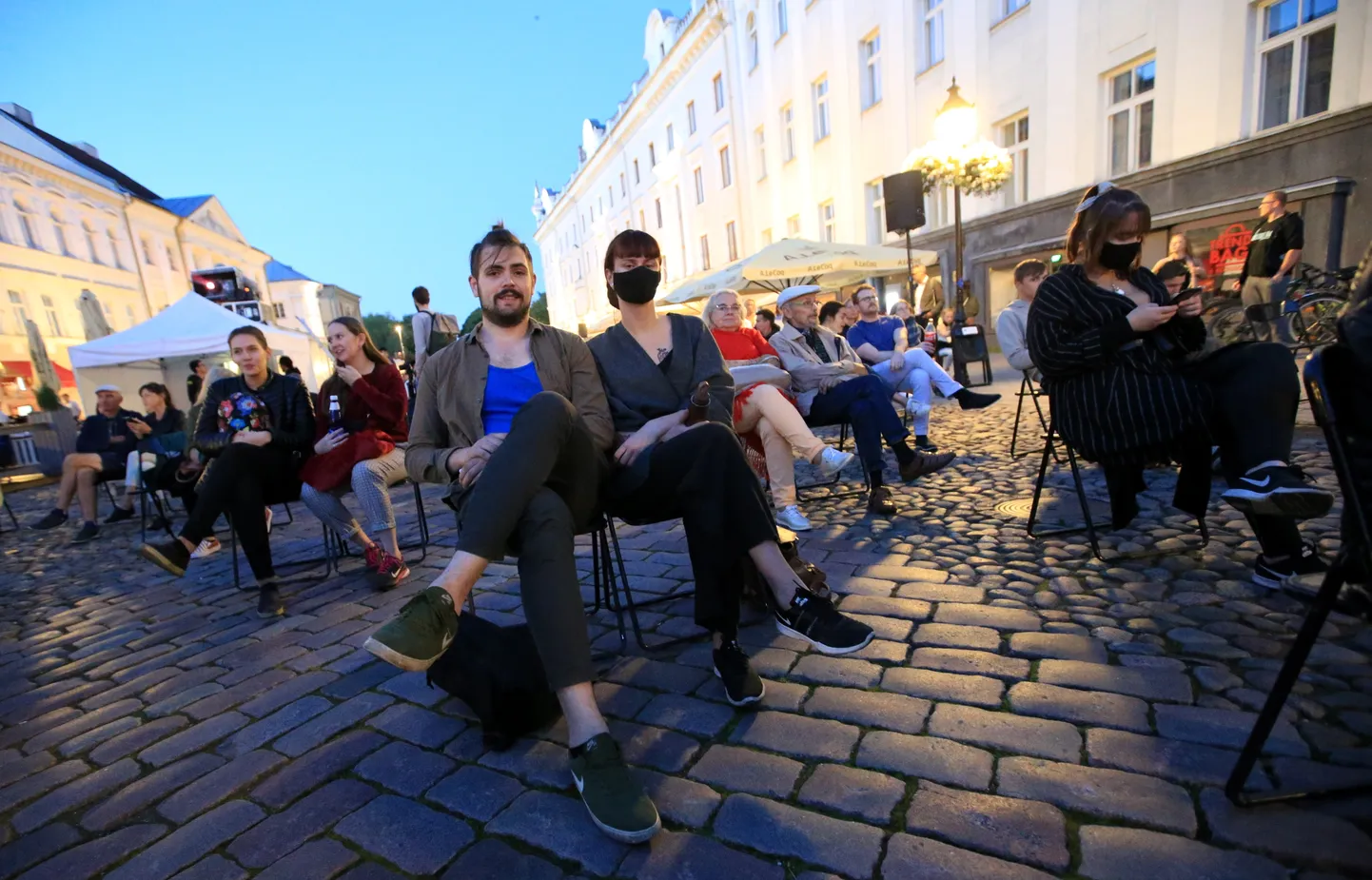 Tartu armastusfilmide festivali külastajad augustis.