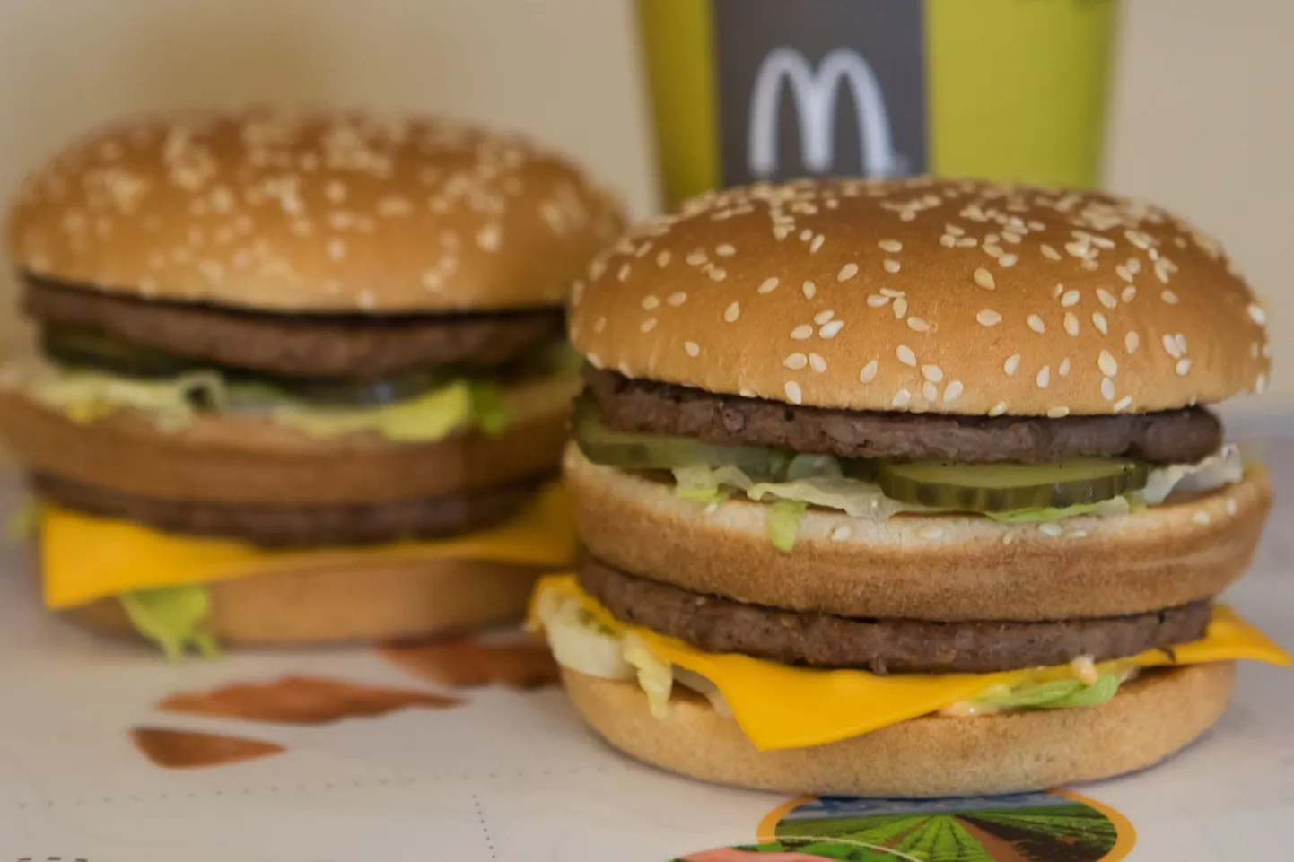 Big Mac hamburger.