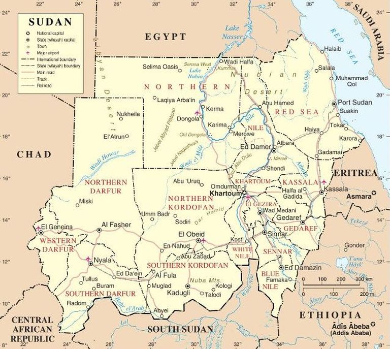 Sudaani kaart