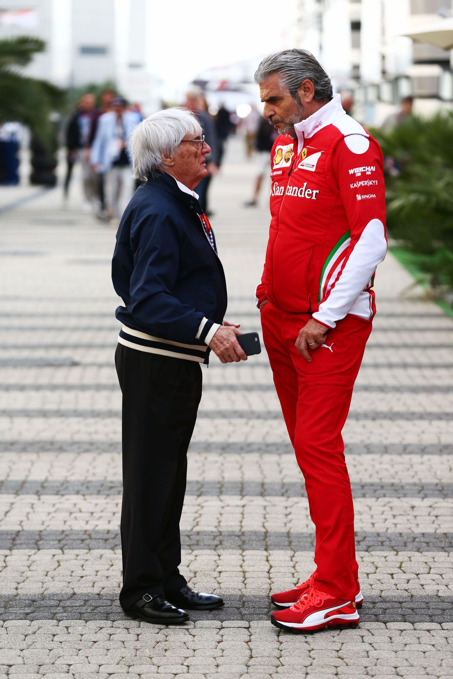 Bernie Ecclestone ja Maurizio Arrivabene