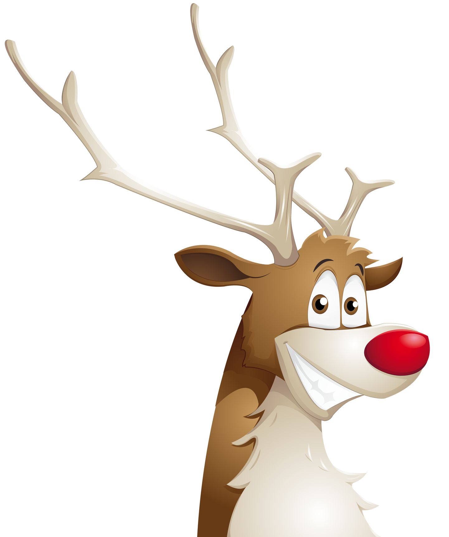 Põhjapõder Rudolph. Pilt on illustreeriv