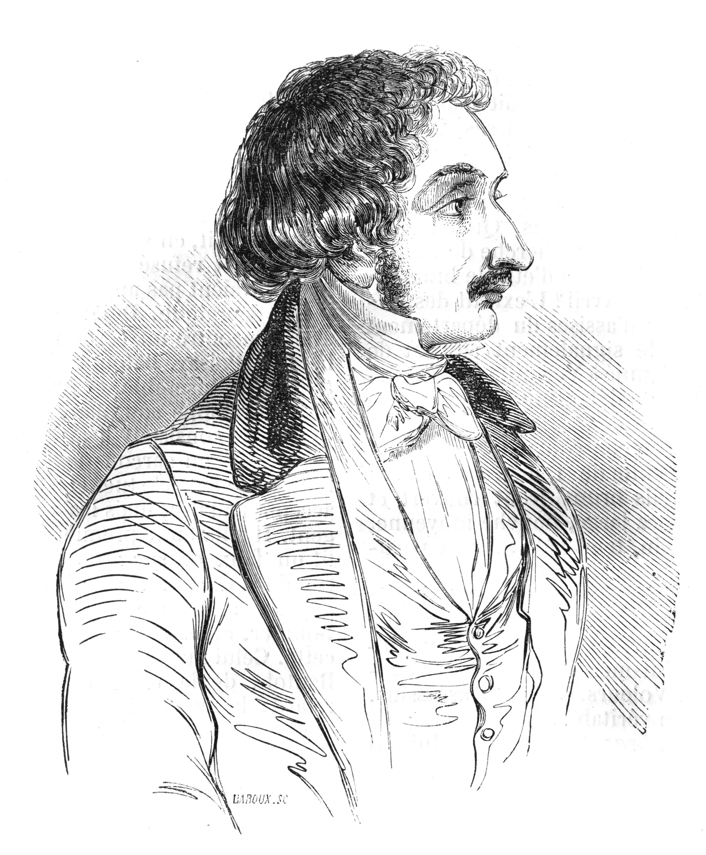 Prantsuse mõrvar ja luuletaja Pierre Francois Lacenaire, kelle elukäigust on Dostojevski arvatavalt inspiratsiooni saanud Raskolnikov tegelaskuju loomiseks.