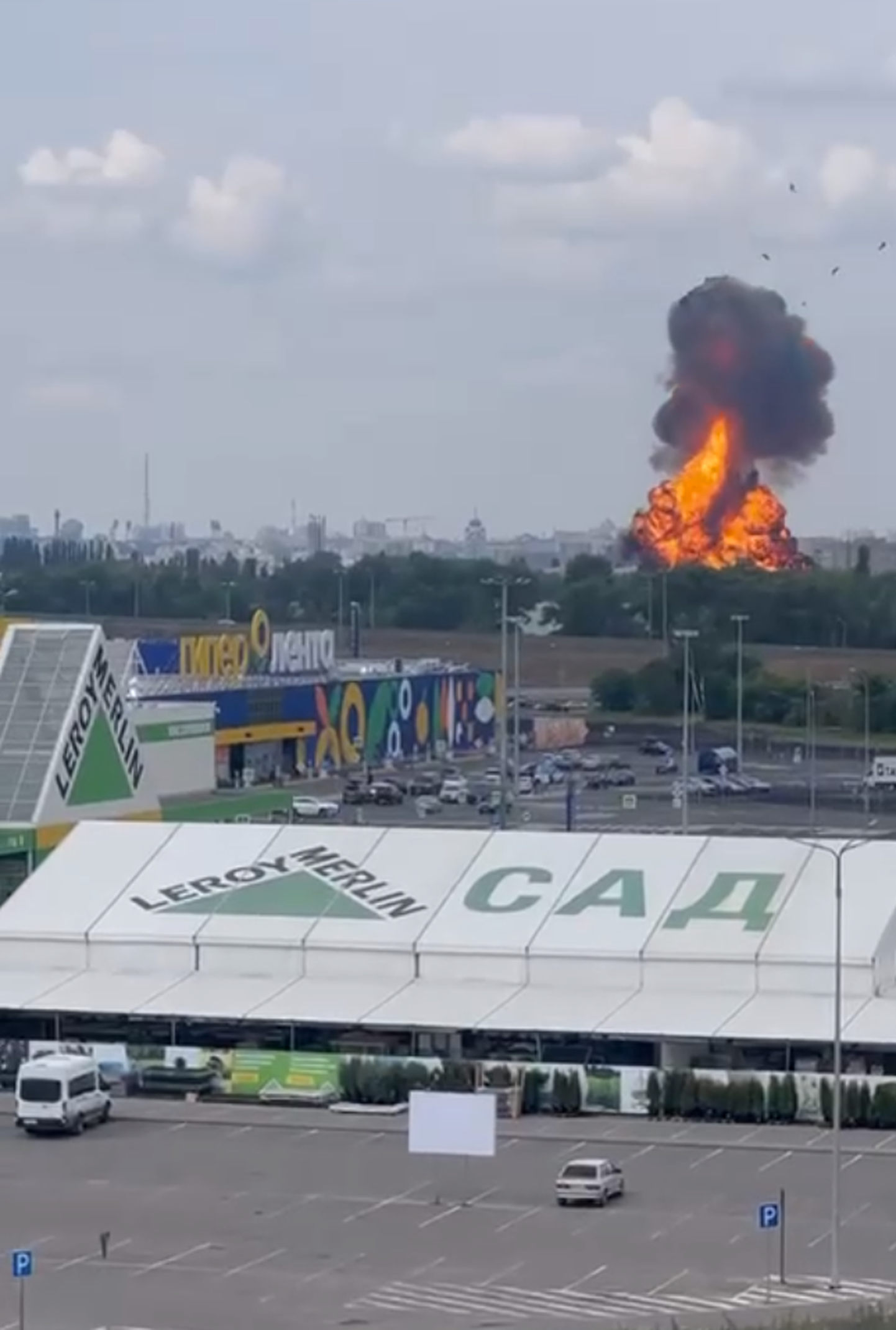 Взрыв нефтебазы в Воронеже