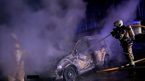 Elva lähedal põles auto maha