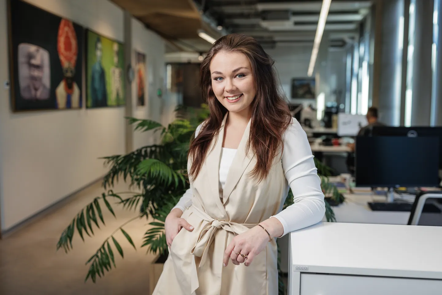 09.03.2023, Tallinn. Brita-Maria Alas Postimehe toimetuses. Foto: Konstantin Sednev / Postimees Grupp