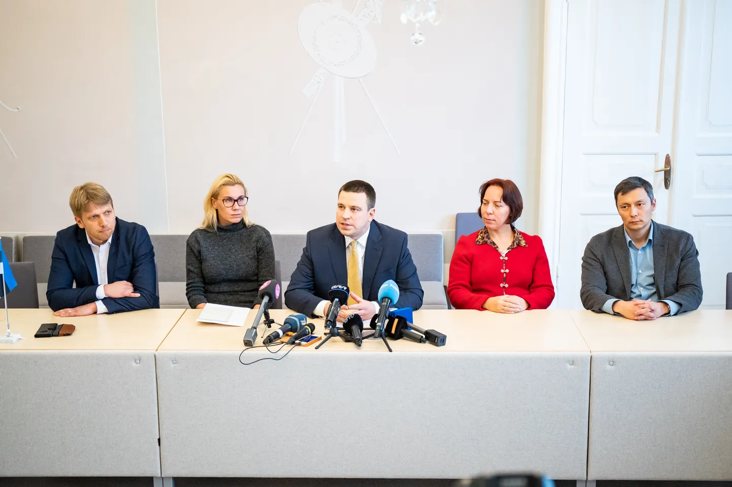 Keskerakonna juhatuse liikmed.