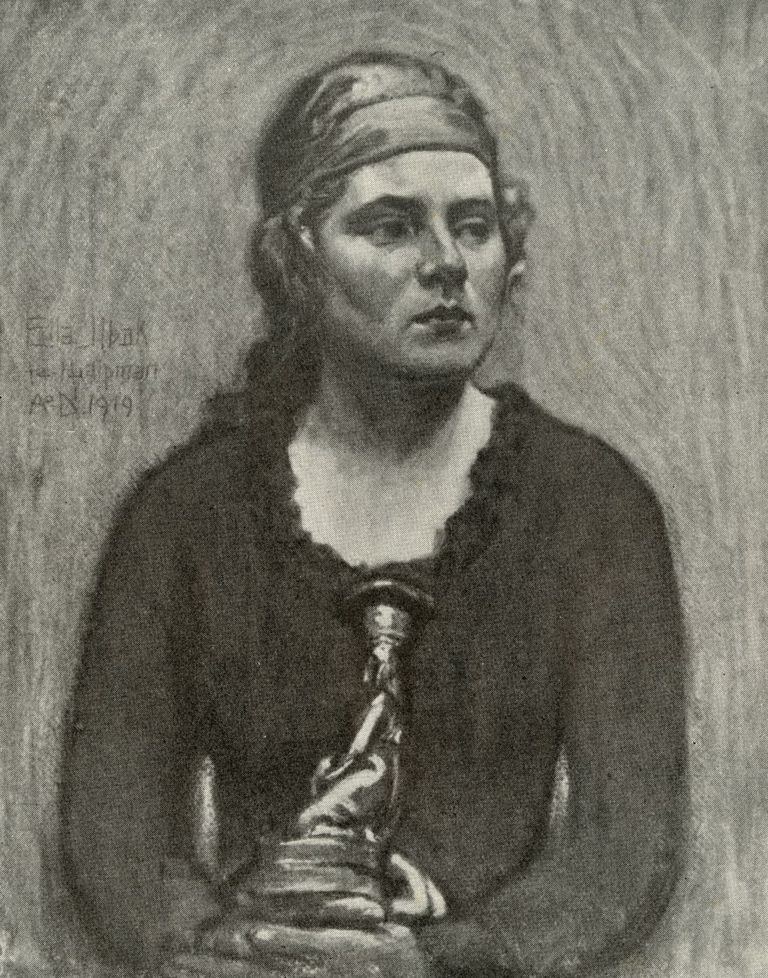 Ants Laikmaa. Ella Ilbaku portree (1919)