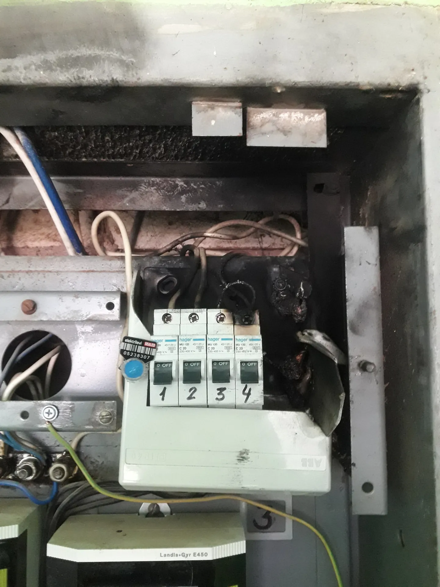Elektrikilp pärast süttimist.