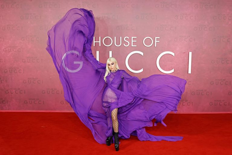 Lady Gaga filmi «House of Gucci» esilinastusel Londonis. 