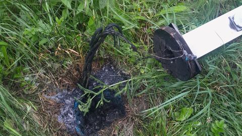 Vale elektriühendus süütas Muhus karavanide voolukapi
