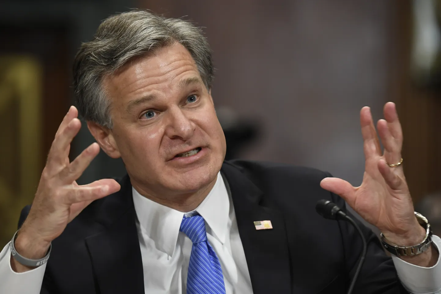 USA Föderaalse Juurdlusbüroo (FBI) direktor Christoph Wray.