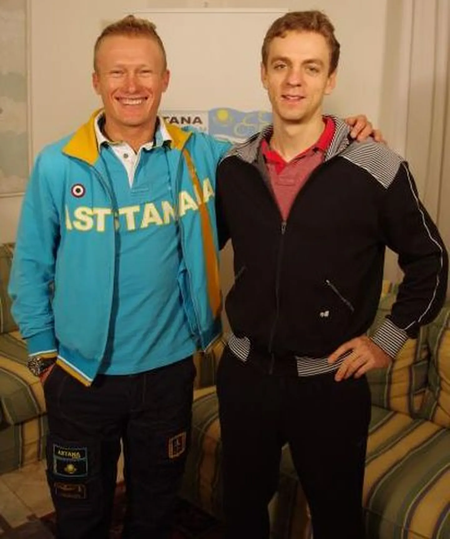 Aleksandr Vinokurov (vasakul) ja Tanel Kangert.