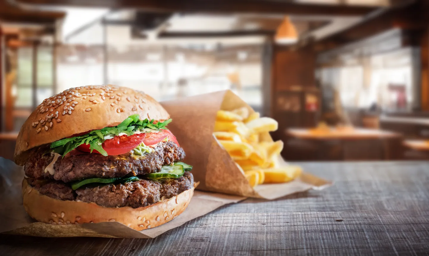 Hamburger. Pilt on illustreeriv.