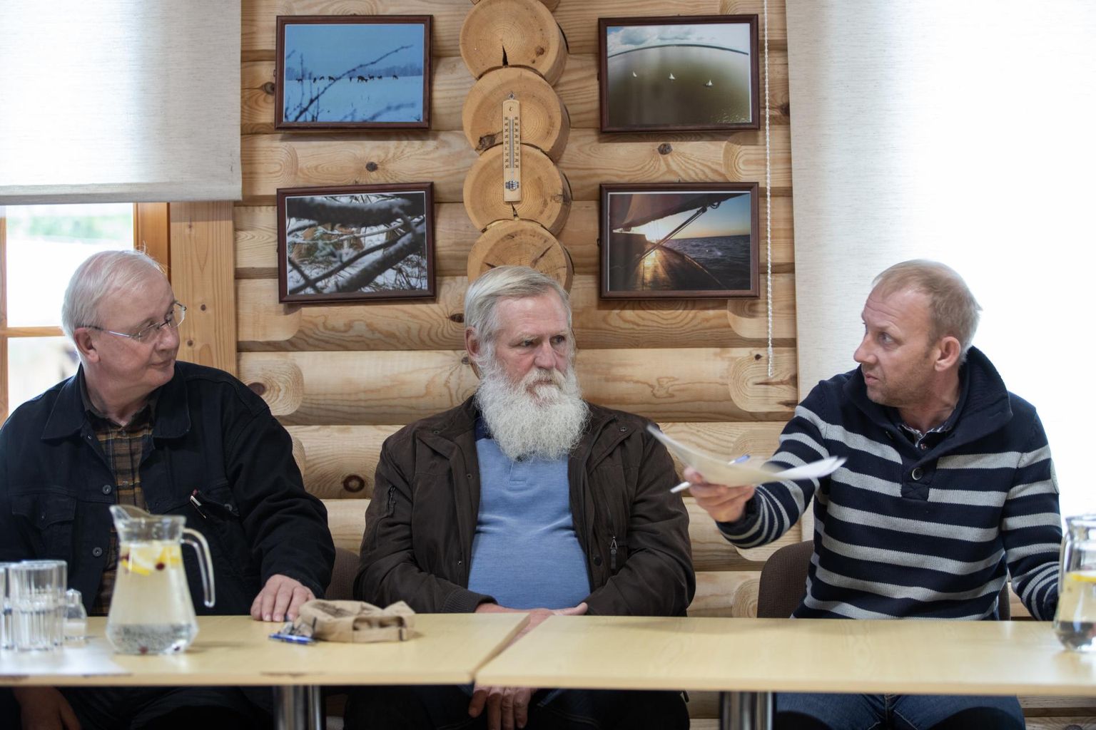 Kalurid (vasakult) Aivar Pärgmäe, Ants Leiaru ja Aivo Kähr ei ole riigi kavaga rahul.